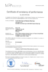 Cert. Guide and restraint bearings 0705